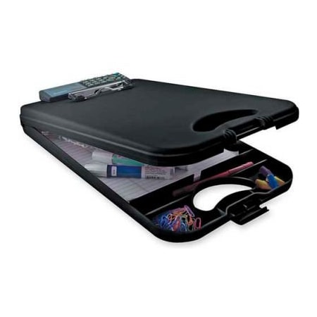 Saunders Mfg Saunders DeskMate II Storage Clipboard with Calculator, 10" x 16", Black 534